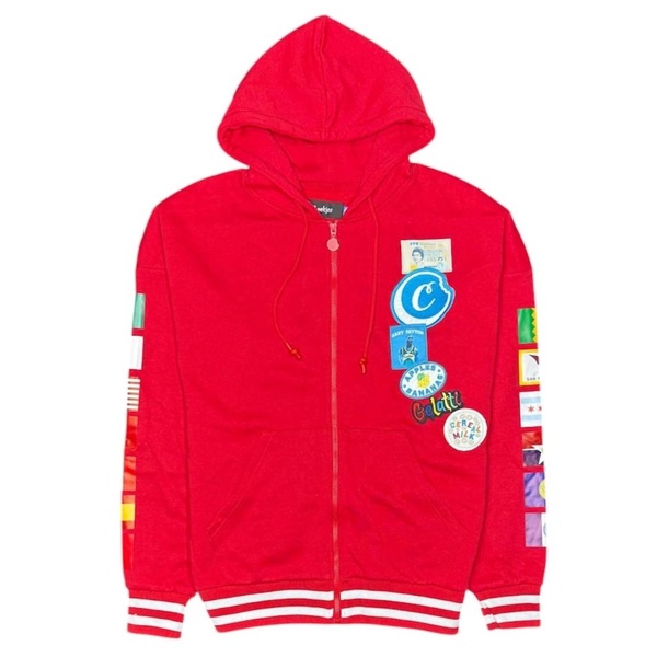 men's london pound cake hoodie in red