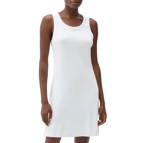 eliza tank dress in white