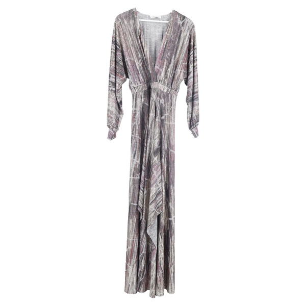 metallic santana dress in multicolor polyester