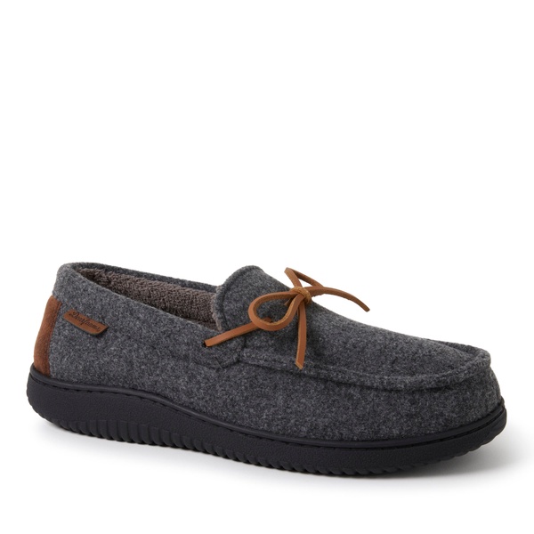 men's woodstock wool blend energy return moccasin slippers