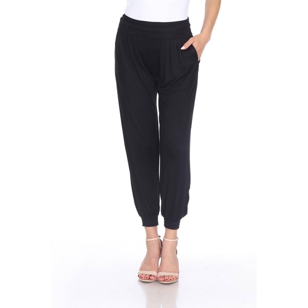 women's harem pants in black