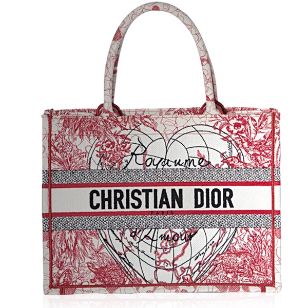 dior d-royaume d'amour canvas book bag