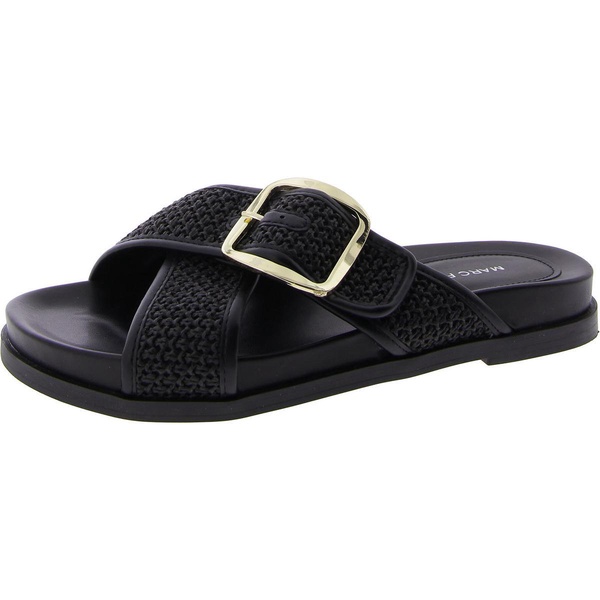 hazia womens slip on buckle slide sandals