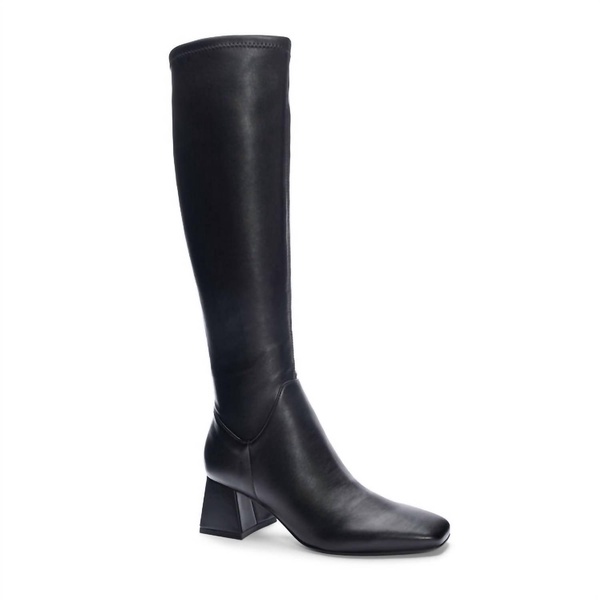 women's knee high dario boots in black