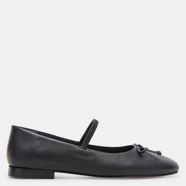 carin ballet flats black leather