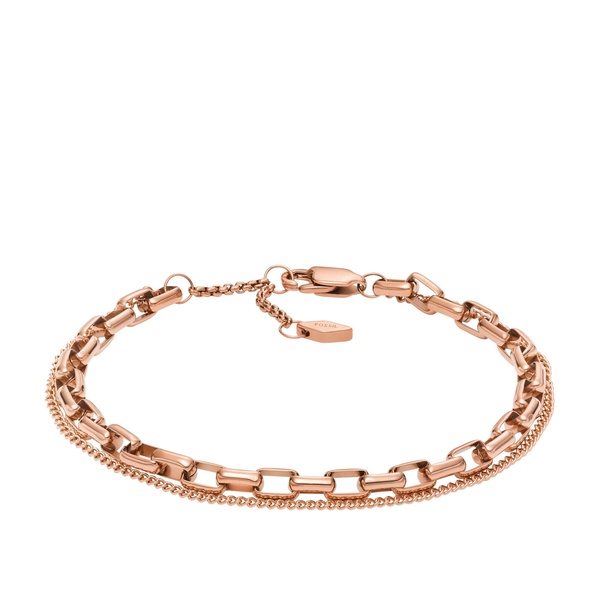 women's archival core essentials rose gold-tone stainless steel multi-strand bracelet