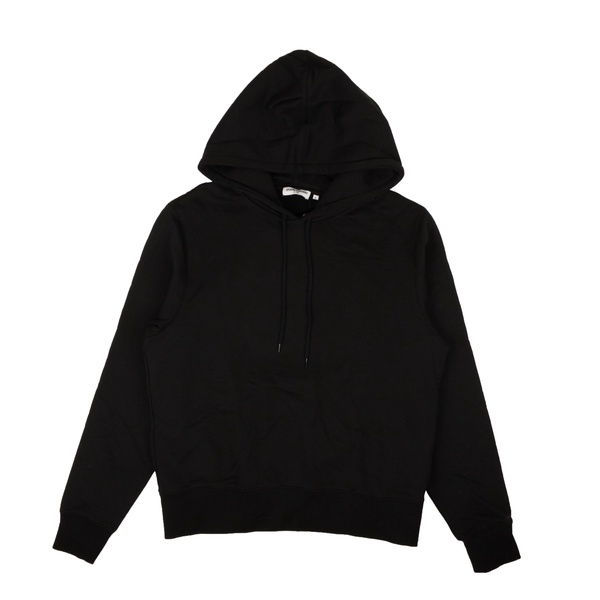 black cotton blank hoodie