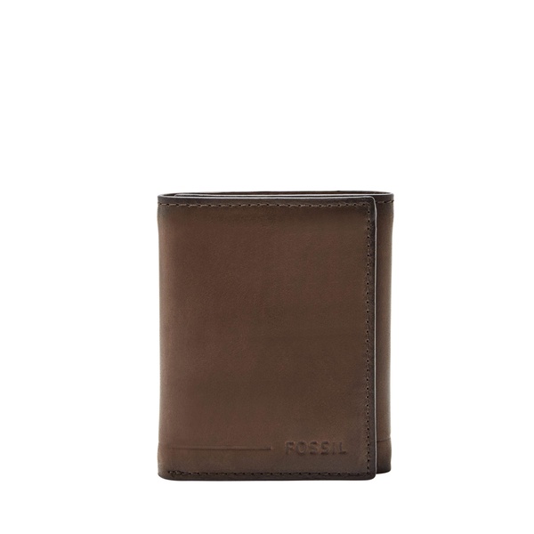 men's allen leather trifold