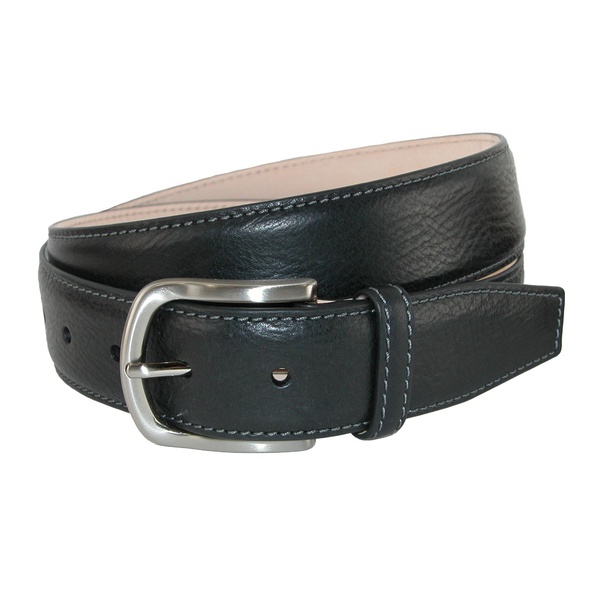 brescia boxcalf casual belt with contrast stitch