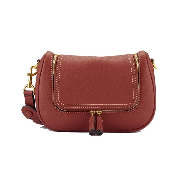 small vere soft satchel in red