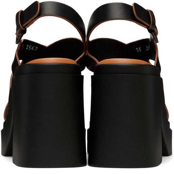 Black Nateo Heeled Sandals