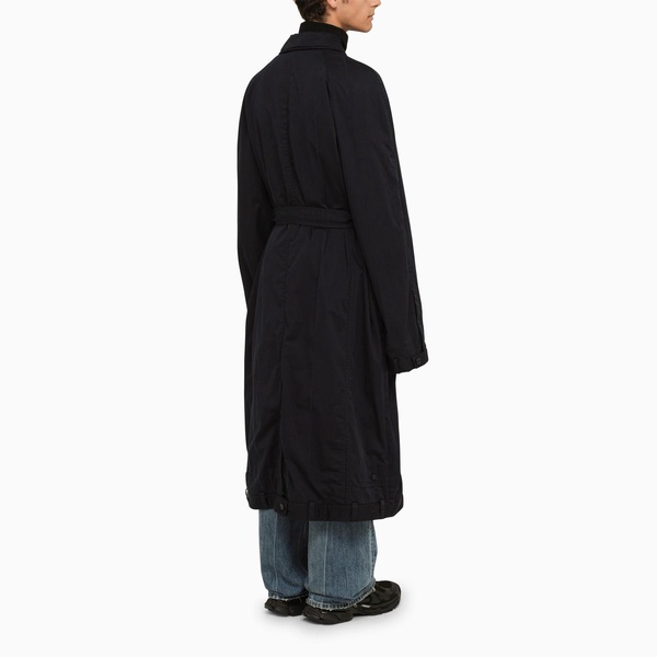 Balenciaga Oversized Cotton Ink Coat