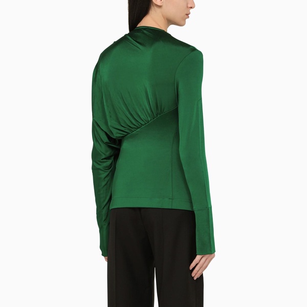 Victoria Beckham Emerald Green Viscose Sweater Women