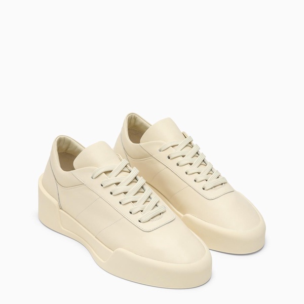 FEAR OF GOD Men's Low Top Bone Leather Sneakers for SS24