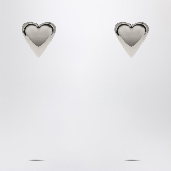 Alaia The Bombed Heart Silver Earrings Women