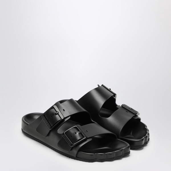 Balenciaga Black Leather Sunday Sandal Men