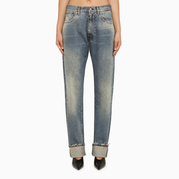 Maison Margiela Blue Regular Jeans With Turn-Ups Women