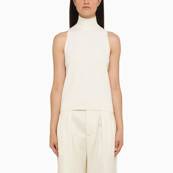 Max Mara Cream Turtleneck Top Women