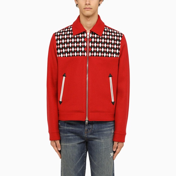 Amiri Wool Jacket With Diamond Pattern