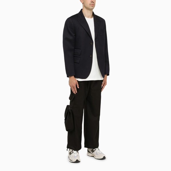 Ader Error Single Breasted Navy Wool Jacket