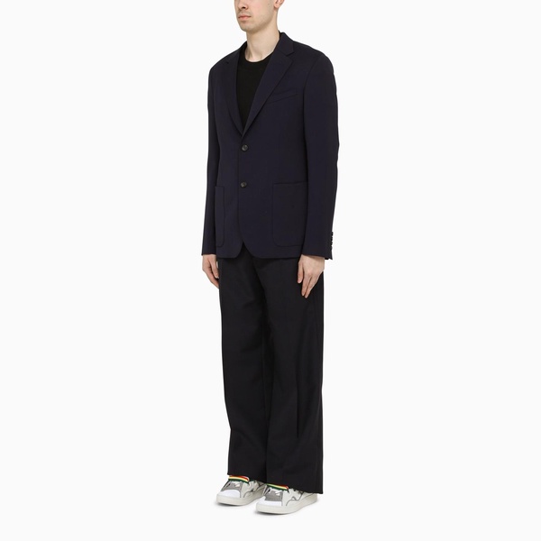 Lanvin Blue Wool Single-Breasted Jacket Men