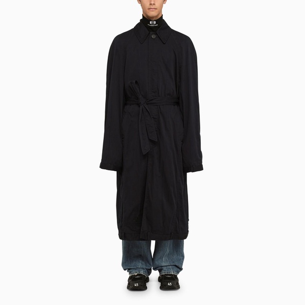 Balenciaga Oversized Cotton Ink Coat