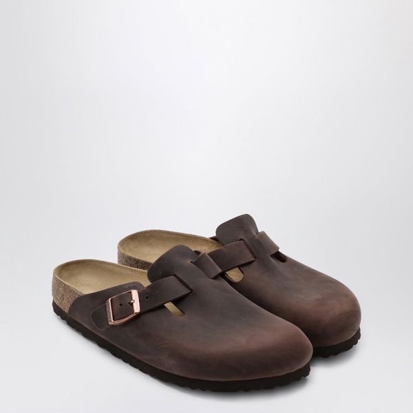 Birkenstock Habana-Coloured Boston Slipper With Narrow Fit