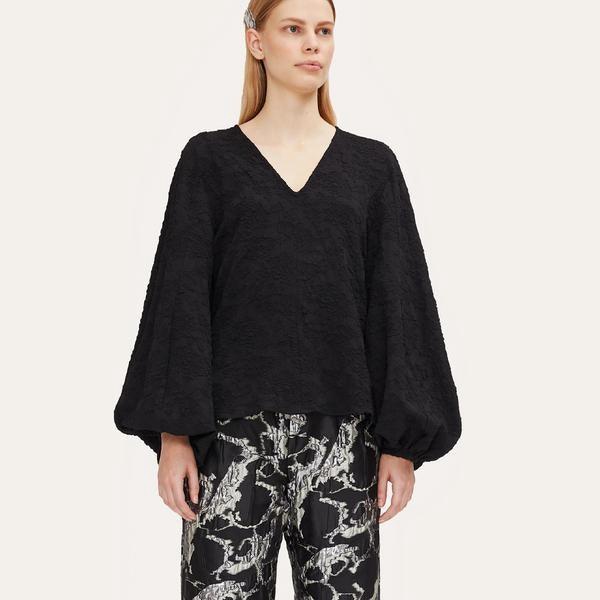 Ida Top Black Structure Stretch