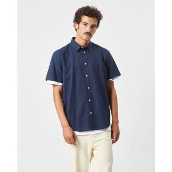 Eric 9802 Short Sleeve Shirt - Navy Blazer