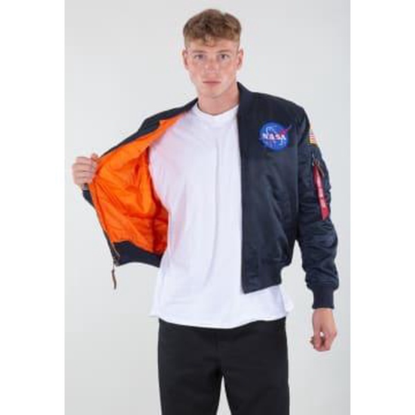 Alpha Industries Ma-1 Vf Nasa Rep Blue