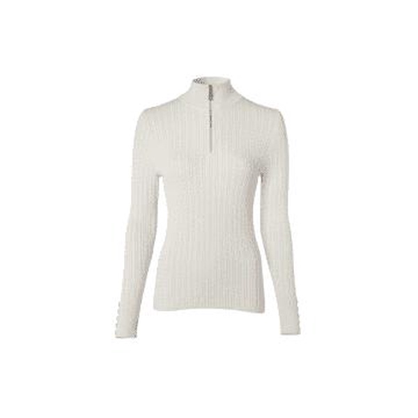 Holland Cooper Ava Half Zip Knit Size: M, Col: Almond