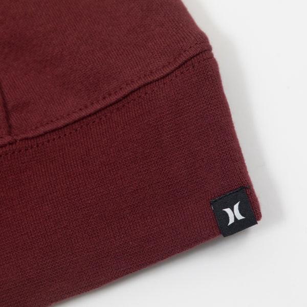 Fastlane Solid Pullover Hooded Jumper in Burgundy