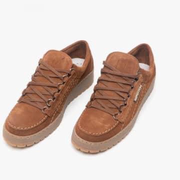 Rainbow Brown Velours Suede Shoes