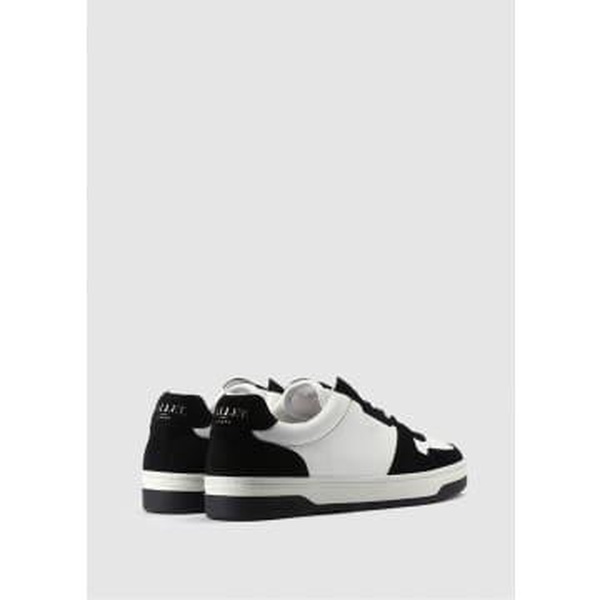 Mens Bentham Court Trainers In White Black