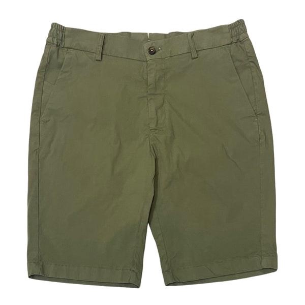 Recco Cotton Chino Shorts In Green