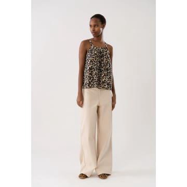 Lungill Leopard Print Strap Top - Leo Print