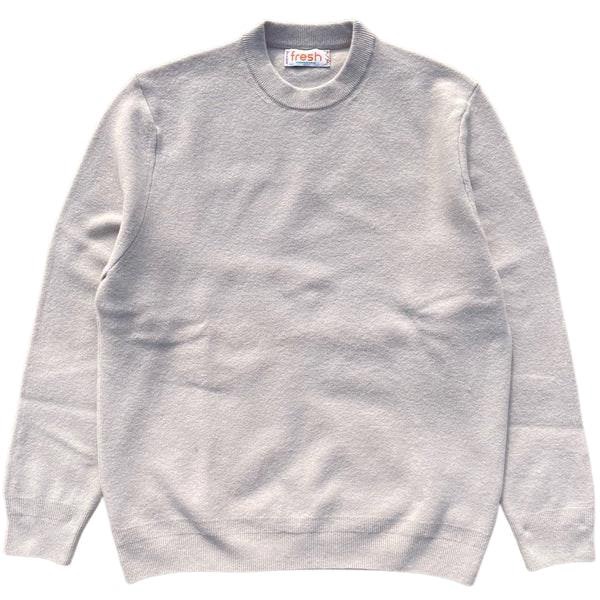 Crew Neck Wool Sweater Mastice White