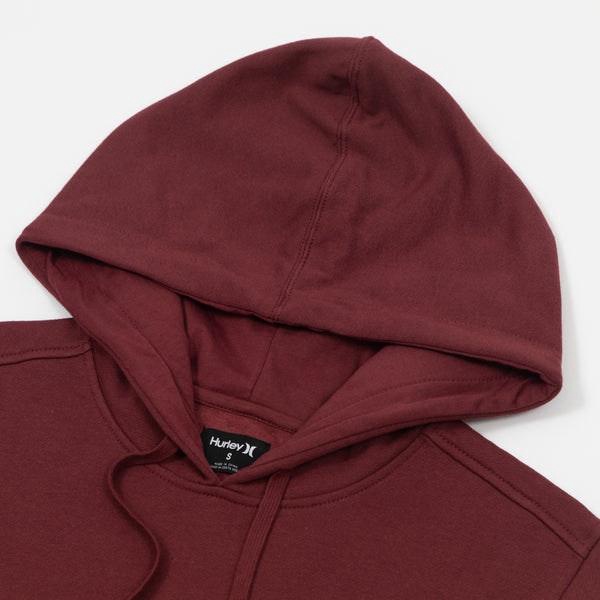 Fastlane Solid Pullover Hooded Jumper in Burgundy