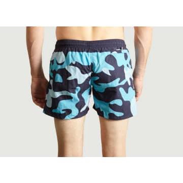 Blue Camouflage Trunks