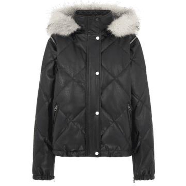 Black Quilted Puffer Jacket