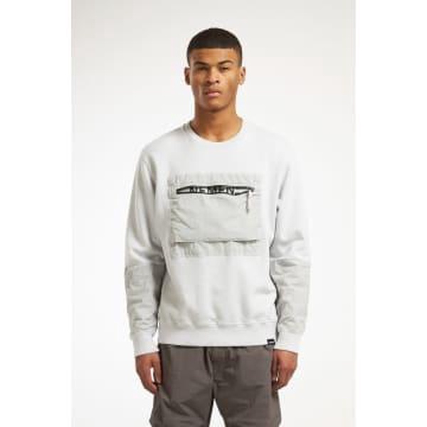 Nemen Jynx Chest Pocket Sweatshirt Ultra Light Grey