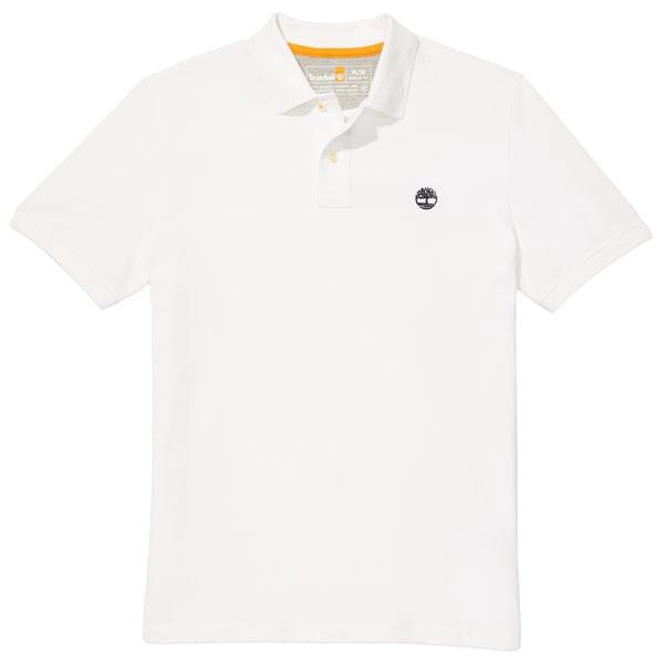 Millers River Pique Polo - White