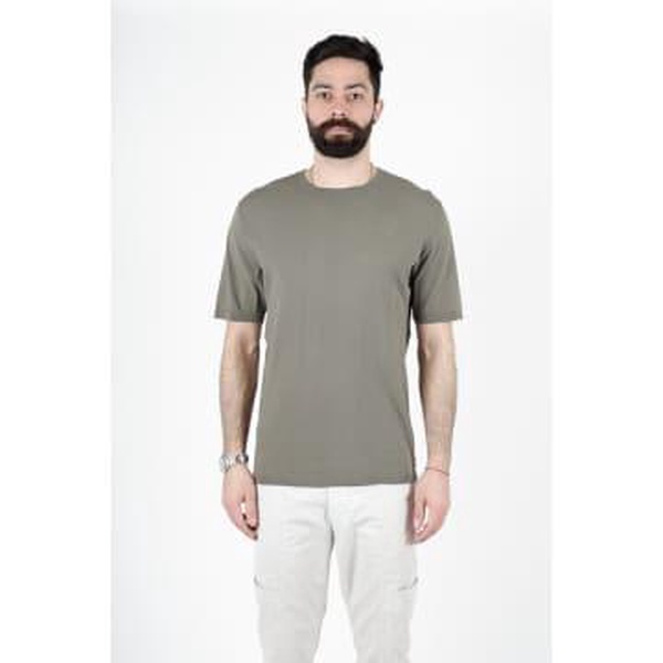 Green Italian Cotton Round Neck T Shirt