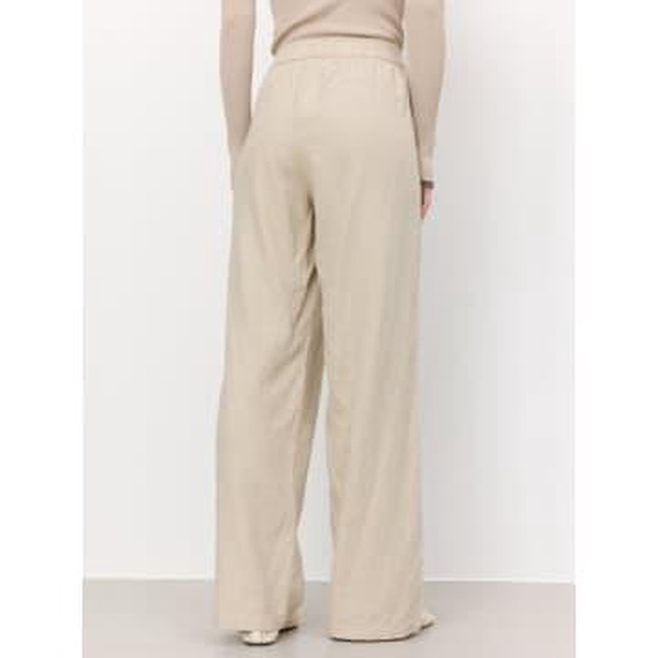 Naja 7 Linen Trousers - Island Beige Melange