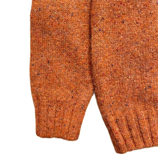 Bruce Crew Neck Wool Sweater Rust