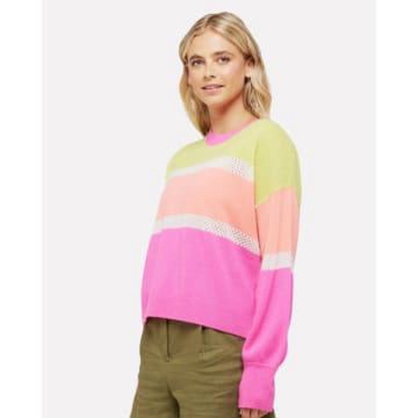 Brodie Acid Lime Stripe Jumper