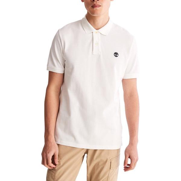 Millers River Pique Polo - White