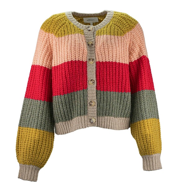 The Bold Striped Sophomore Cardigan