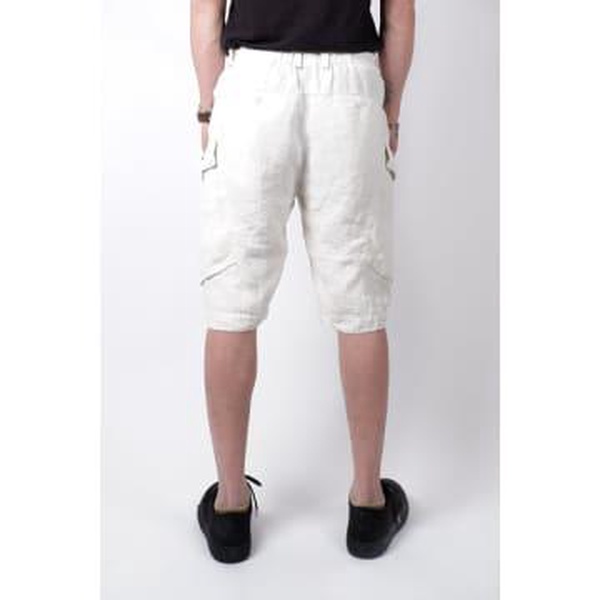 Linen Cargo Shorts Ice