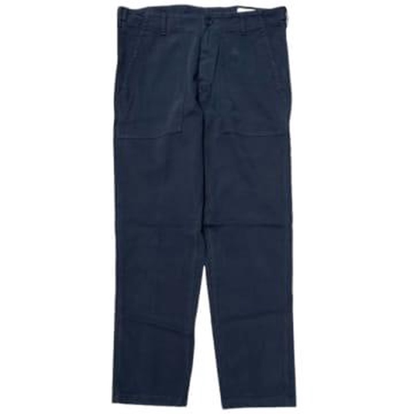 Cotton Fatigue Pants In Navy